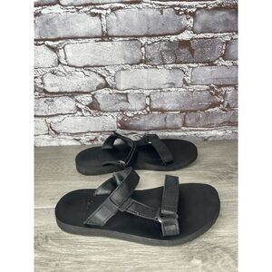 Teva Black Leather Universal Straps Hiking Sandals Women’s Sz 9M US/40EU 1011501